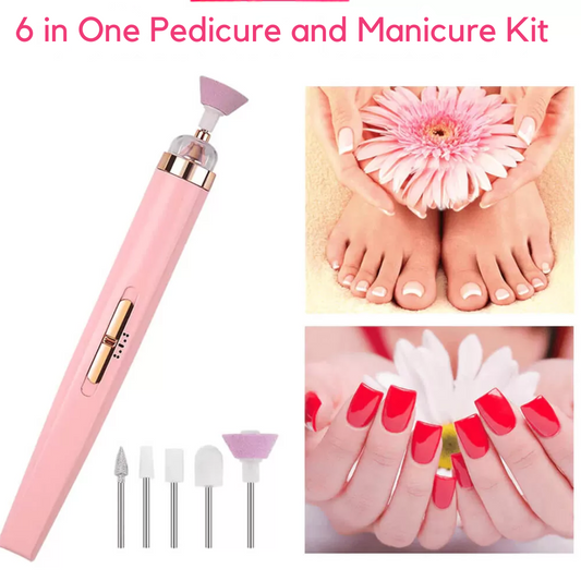 Manicure and Pedicure Rechargeable Kit (6 in One)